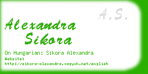 alexandra sikora business card